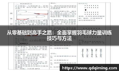 从零基础到高手之路：全面掌握羽毛球力量训练技巧与方法